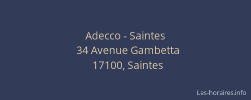Adecco - Saintes