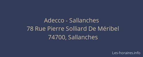 Adecco - Sallanches