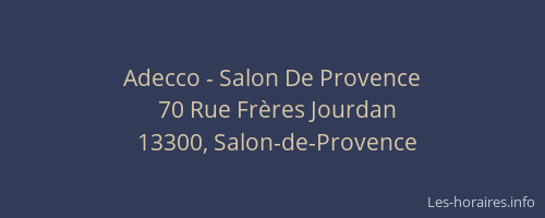Adecco - Salon De Provence