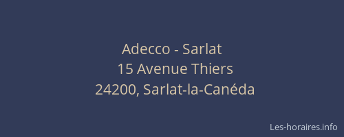 Adecco - Sarlat