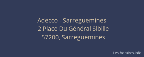 Adecco - Sarreguemines