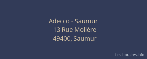 Adecco - Saumur