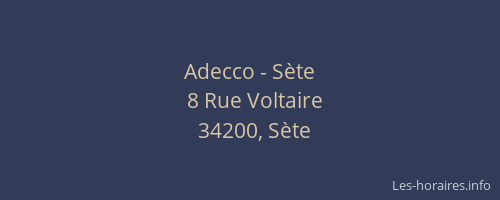 Adecco - Sète