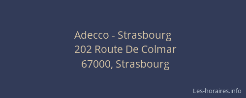 Adecco - Strasbourg
