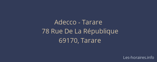 Adecco - Tarare