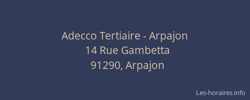 Adecco Tertiaire - Arpajon