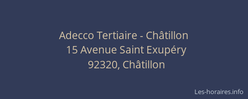 Adecco Tertiaire - Châtillon