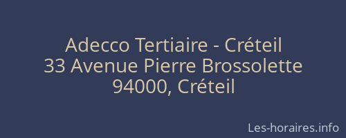 Adecco Tertiaire - Créteil