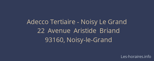 Adecco Tertiaire - Noisy Le Grand
