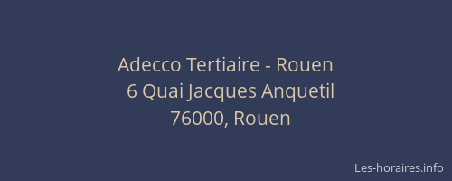 Adecco Tertiaire - Rouen
