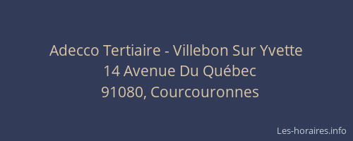 Adecco Tertiaire - Villebon Sur Yvette