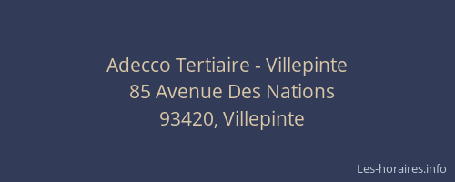 Adecco Tertiaire - Villepinte