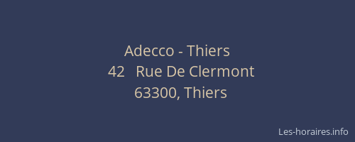 Adecco - Thiers