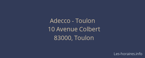 Adecco - Toulon