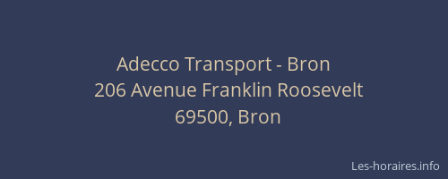 Adecco Transport - Bron