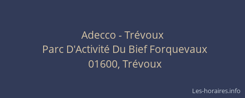 Adecco - Trévoux