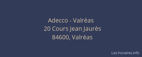 Adecco - Valr&eacute;as