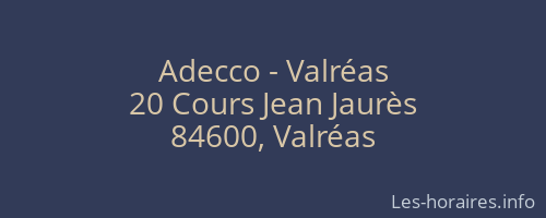 Adecco - Valréas