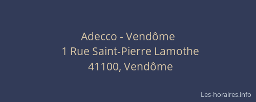 Adecco - Vendôme