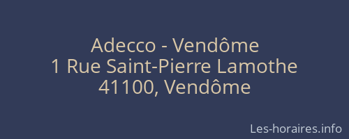 Adecco - Vendôme