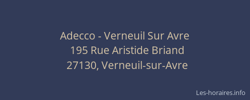 Adecco - Verneuil Sur Avre