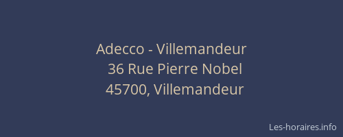 Adecco - Villemandeur