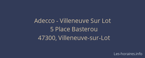Adecco - Villeneuve Sur Lot