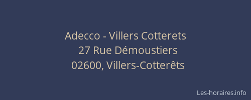 Adecco - Villers Cotterets
