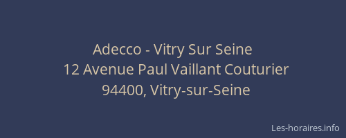 Adecco - Vitry Sur Seine
