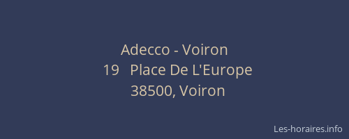 Adecco - Voiron