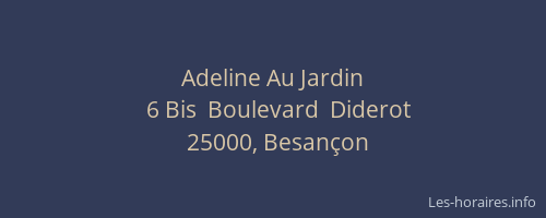 Adeline Au Jardin