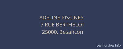 ADELINE PISCINES