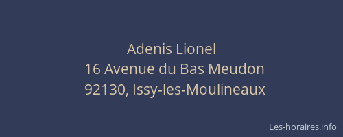Adenis Lionel