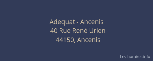 Adequat - Ancenis