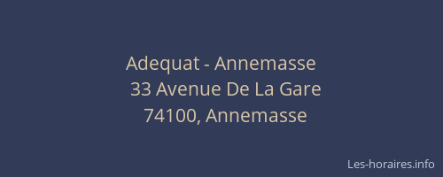Adequat - Annemasse