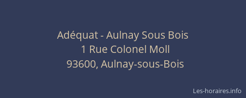Adéquat - Aulnay Sous Bois