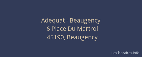 Adequat - Beaugency