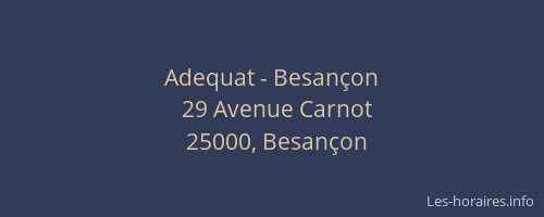 Adequat - Besançon
