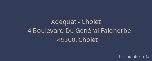 Adequat - Cholet