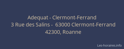 Adequat - Clermont-Ferrand
