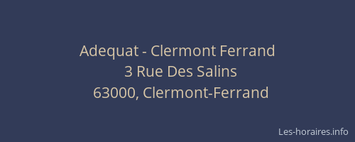 Adequat - Clermont Ferrand