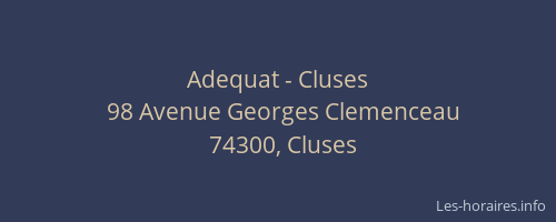 Adequat - Cluses