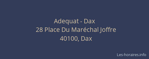 Adequat - Dax