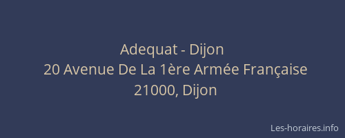 Adequat - Dijon