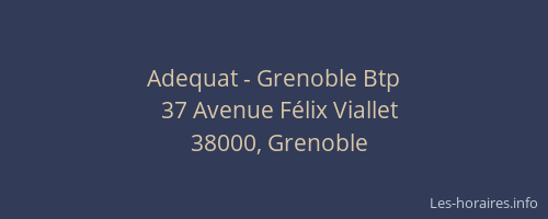 Adequat - Grenoble Btp