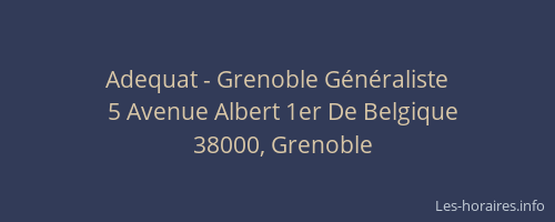 Adequat - Grenoble Généraliste
