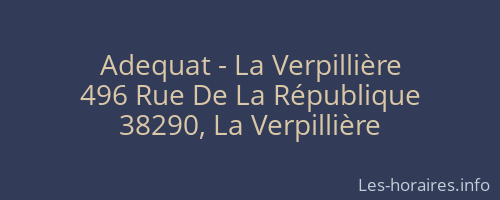 Adequat - La Verpillière