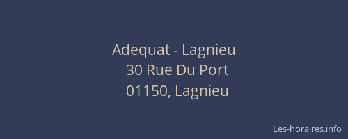 Adequat - Lagnieu