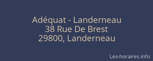 Adéquat - Landerneau