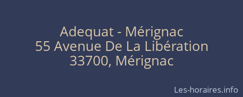 Adequat - Mérignac